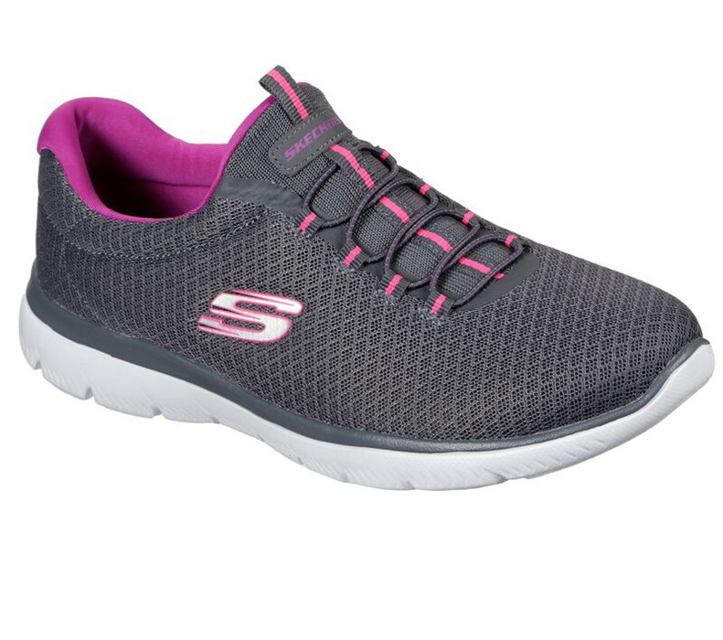 Skechers Dam Grå/Lila Sneakers - Summits - Sverige (NEZXD-5729)